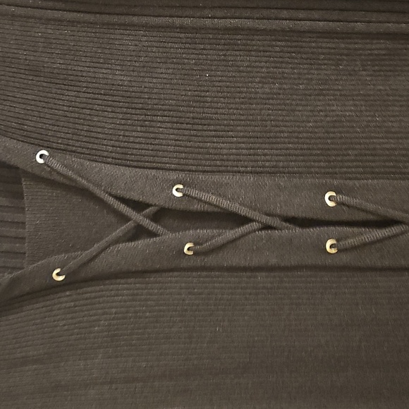 Womens Lane Bryant Black Long Sleeve Dress Rayon/Nylon Knit Dress Sz 22/24 - Picture 5 of 7